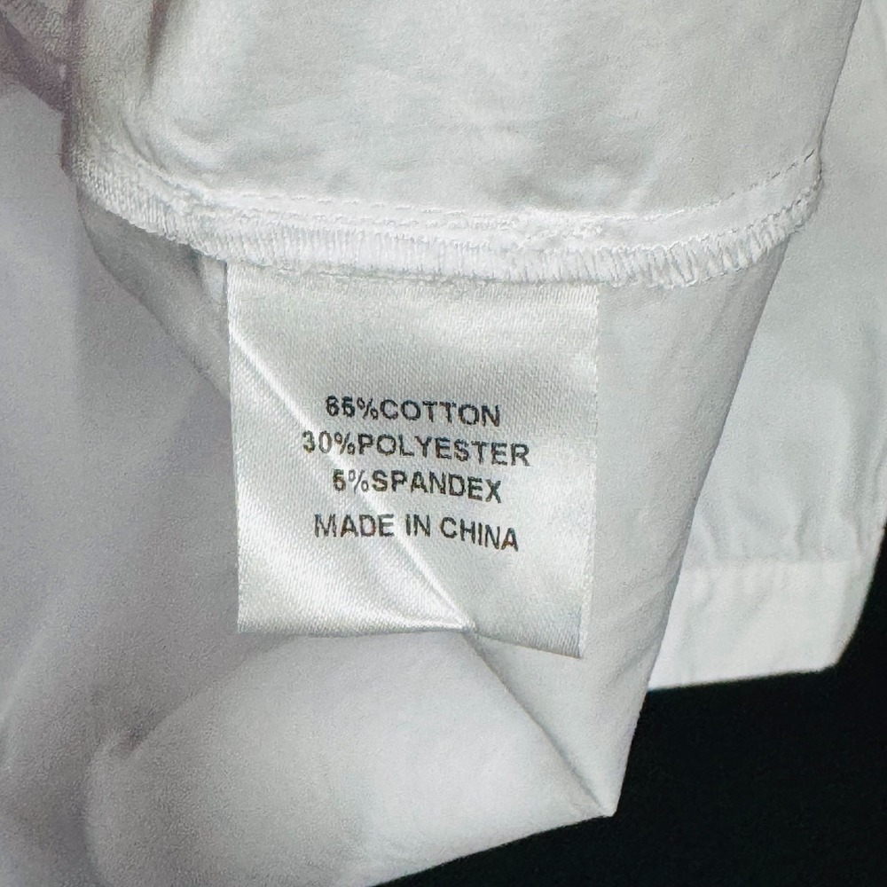 A.Z.I New York Women's Top L White Embroidered Floral Button Up Blouse - Picture 7 of 12